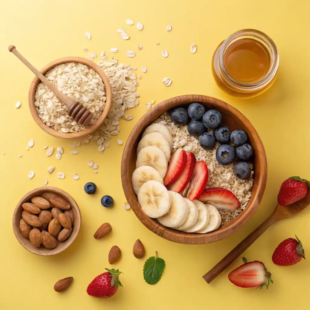 A Bright Inviting Flat Lay Of Ingredients For Mak