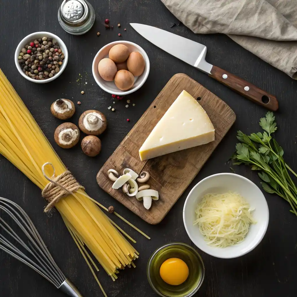 A Flat Lay Composition Of Fresh Vegetarian Carbon