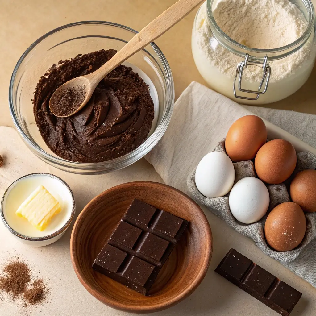 3 Focus On A Neatly Arranged Flat Lay Of Ingredients