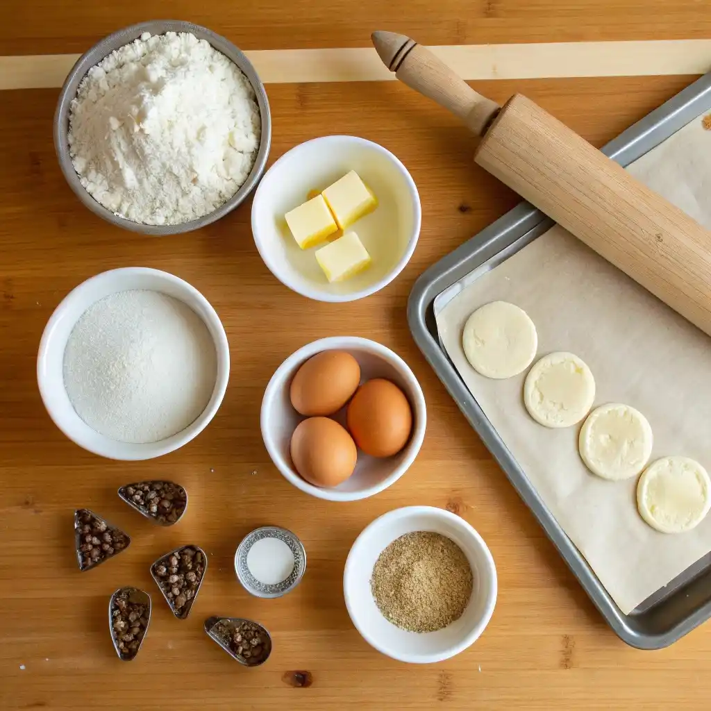 A Flat Lay Shot Featuring All Essential Ingredient